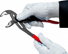 Использование клещей переставных с механизмом быстрой фиксации Voll Cobra 10 (250 мм), CrV Использование клещей переставных с механизмом быстрой фиксации Voll Cobra 10 (250 мм), CrV