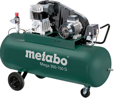 Компрессор с масляной смазкой Metabo Mega 350-150 D Компрессор с масляной смазкой Metabo Mega 350-150 D